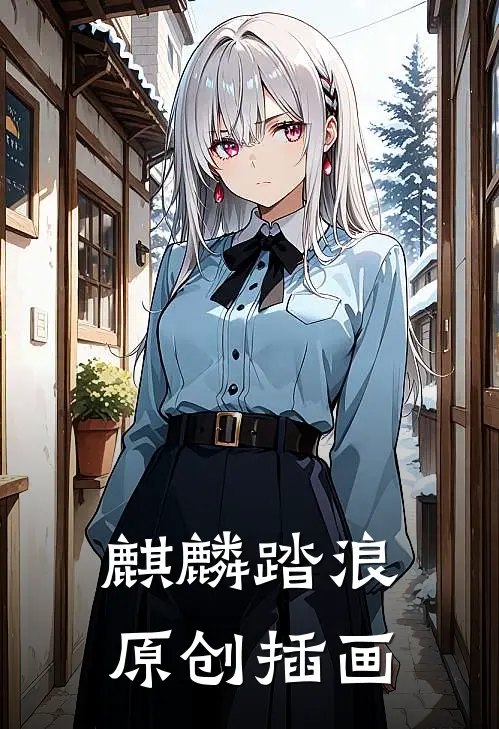 麒麟踏浪原创插画